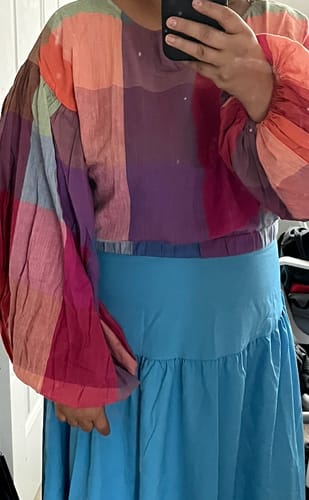 Customer photo review of ELIZABETH TOP | JUPITER CHEX