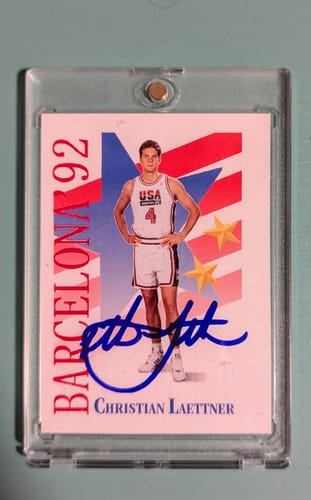 Customer photo review of Christian Laettner Autograph Signing