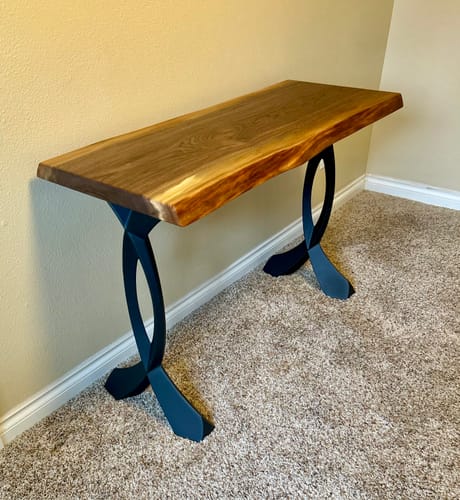undefined review of Console Table Legs 28H 16W Metal Furniture base 207 Curva image 1 out of 1