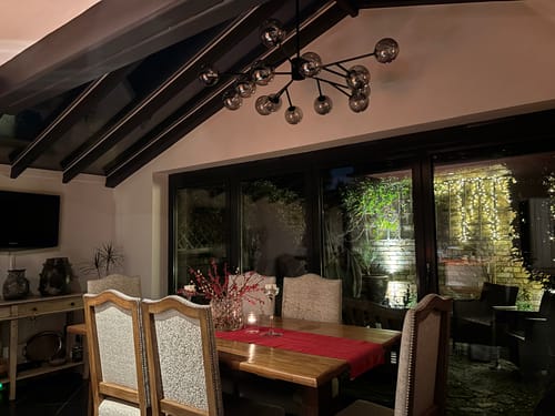 Customer photo review of 15-Light Sputnik Modern Sphere Chandelier