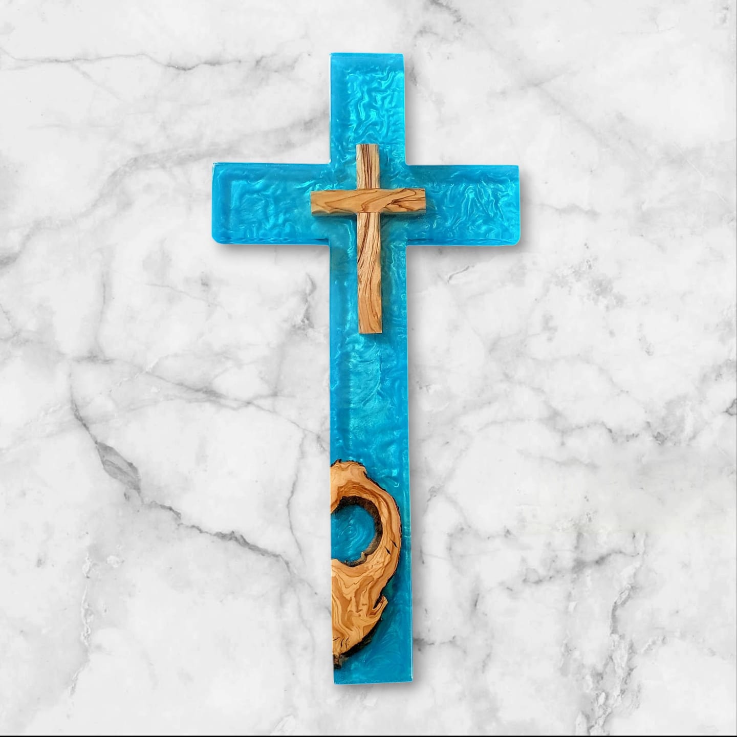 Customer photo review of 20x10x1" Cross Silicone Mold For Epoxy Resin - Large Cross Mold