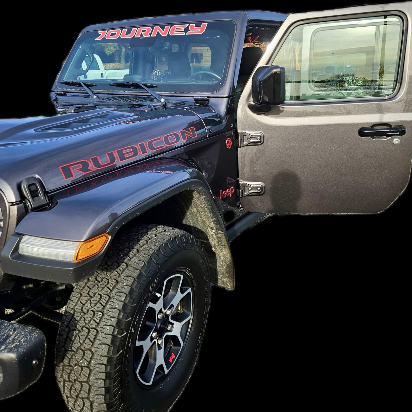 Customer photo review of Windshield Lettering