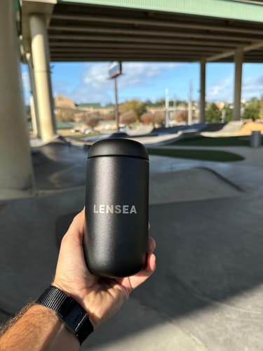 Customer photo review of Carter Move Mug with Splash Guard | 12 oz
