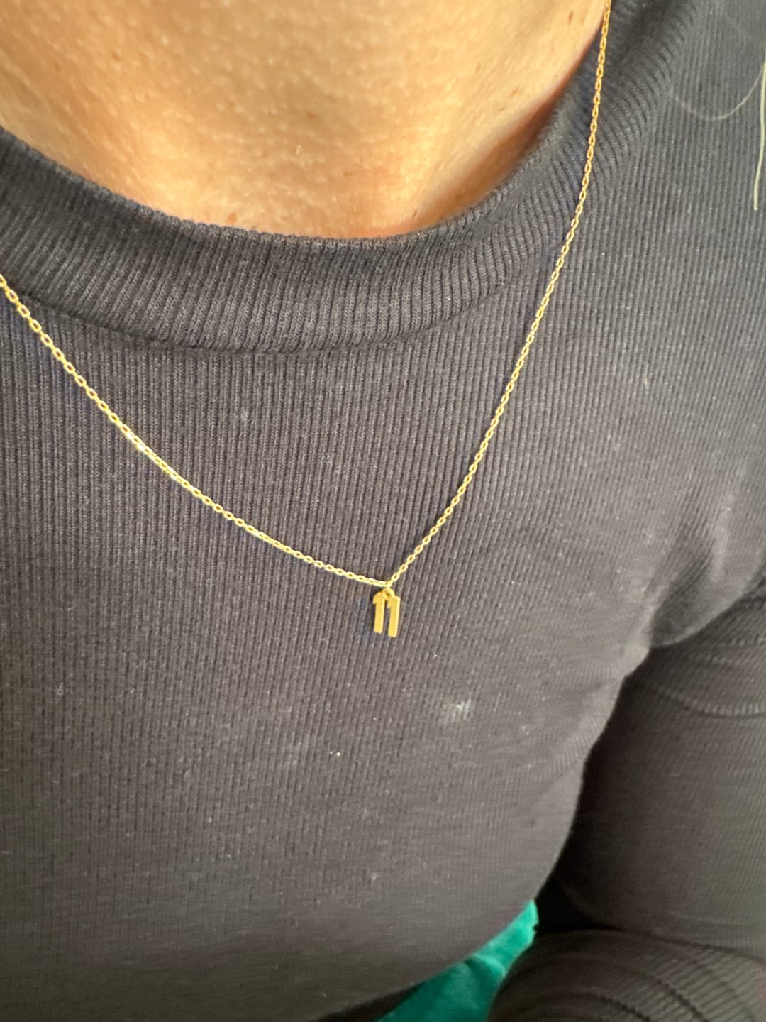 Customer photo review of Custom Number Necklace