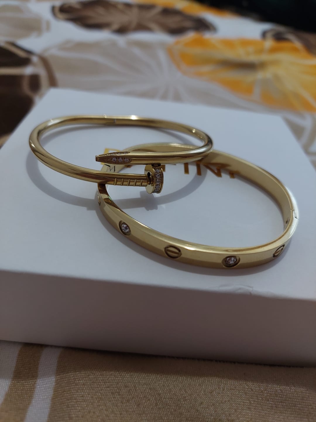 Customer photo review of Bratara Love - Auriu