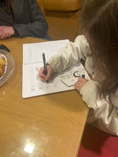 Customer photo review of Infinitebook Calligraphy A4