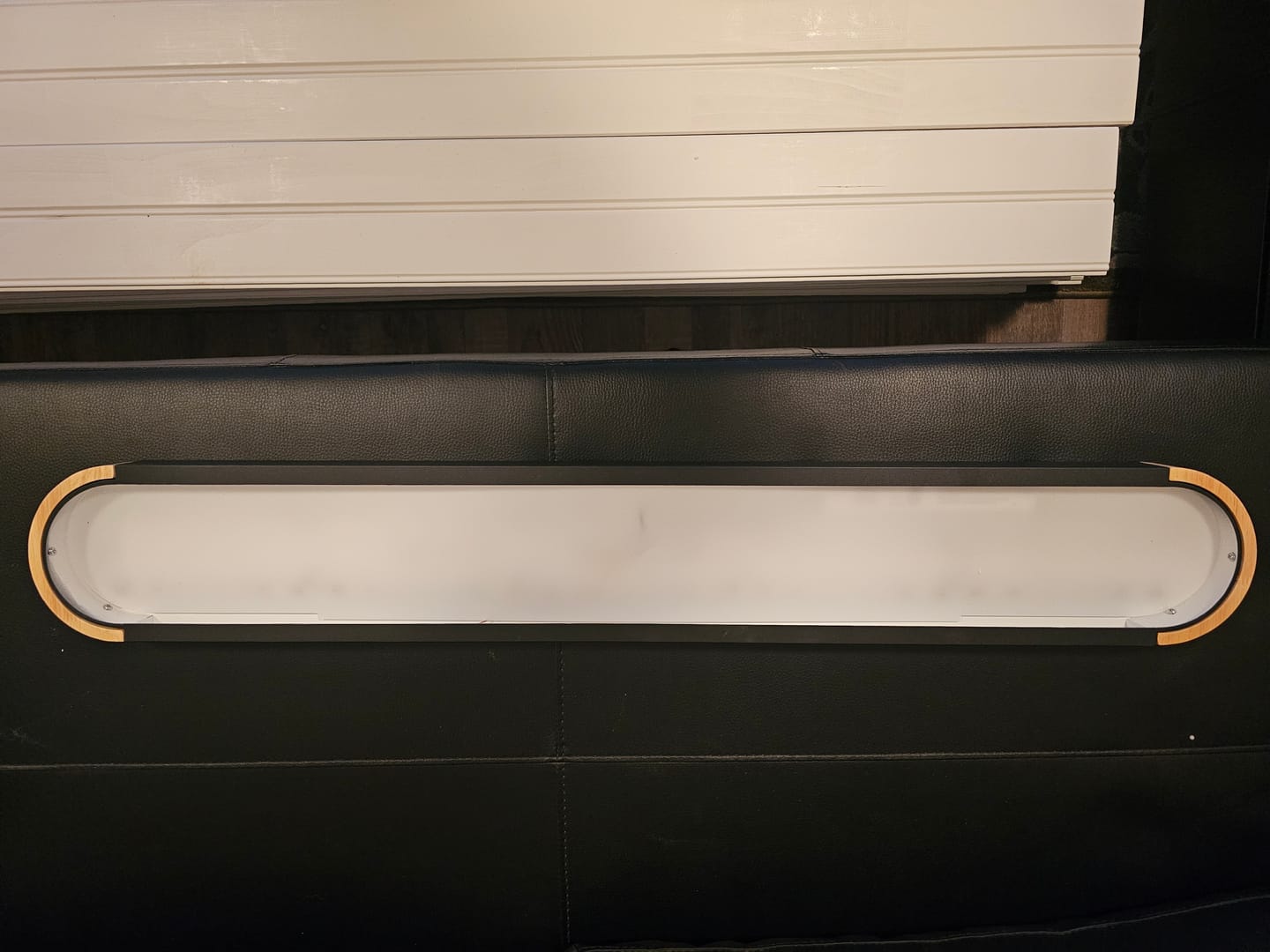 Customer photo review of Dimmable Minimalist Long Oval Flush Mount LED Light