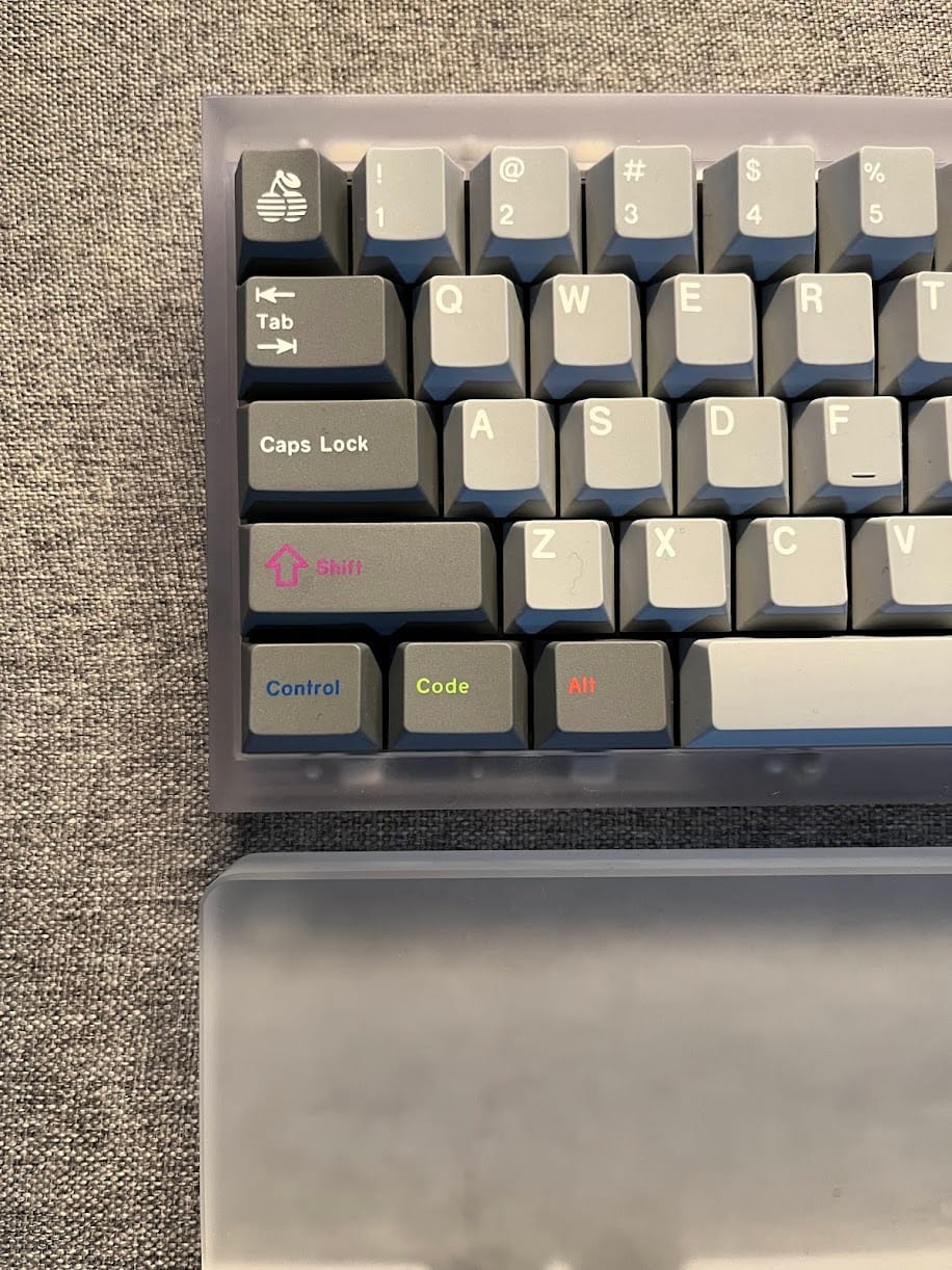 Customer photo review of KEYKOBO C.O.L COMPOSITION OF LINES KEYCAP SET