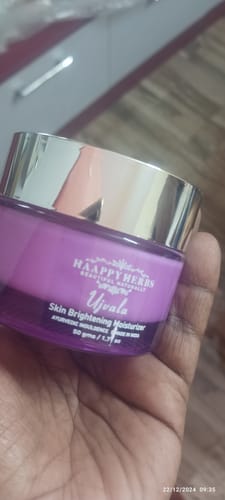 Customer photo review of Ujvala Skin Brightening Moisturizer