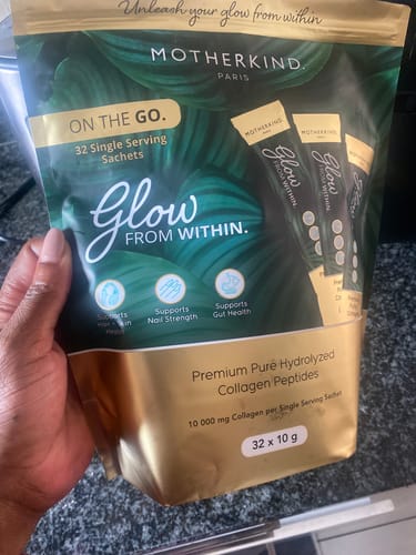 Customer photo review of Glow From Within Single Serving Sachet Starter Kit