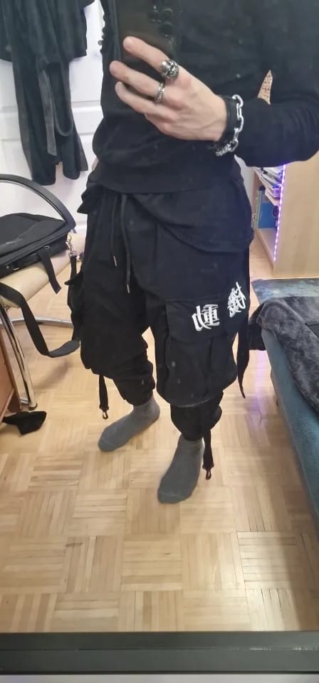 Customer photo review of Harajuku Streetwear Pants