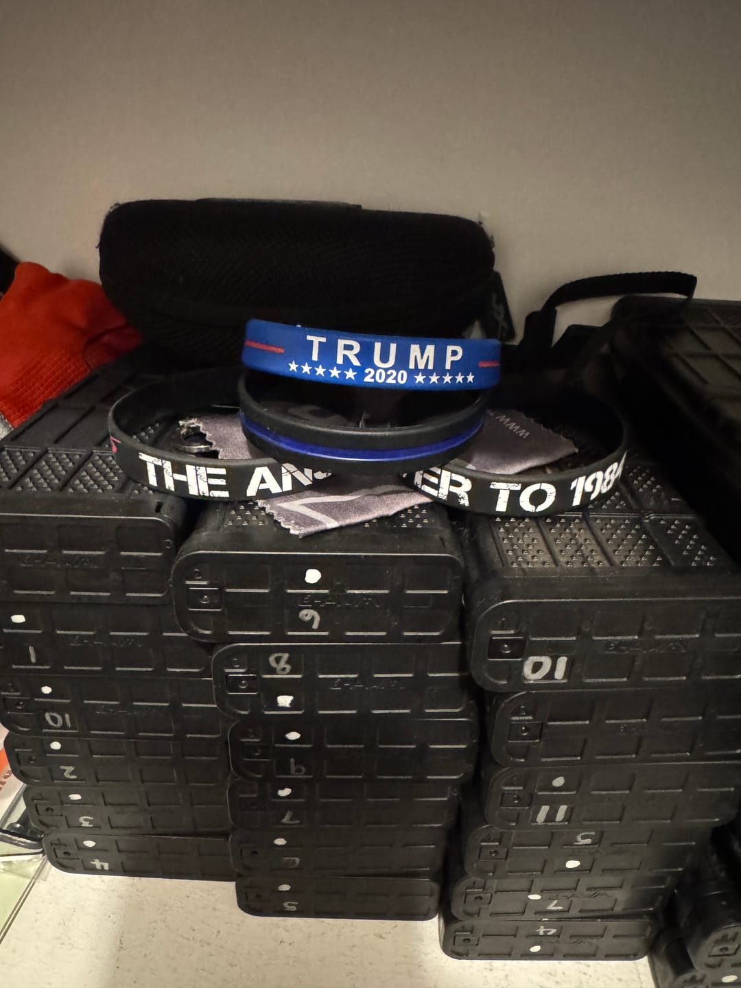 Customer photo review of The Answer to 1984 Wristband