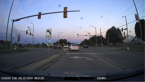 Customer photo review of Dual 1080P Car Camera with Night Vision