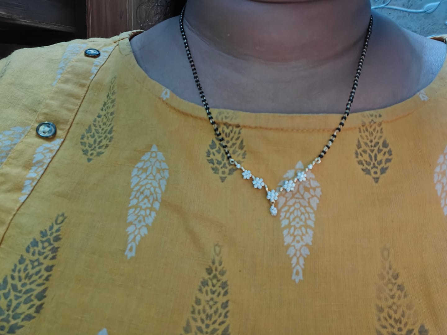 Customer photo review of Royal Diamond Mangalsutra | BIS Hallmarked | 18k Gold Vermeil