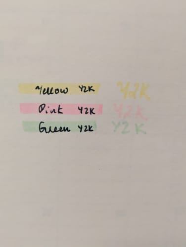 Customer photo review of [Y2K Limited Release] Zero-Bleed Highlighters PK-3