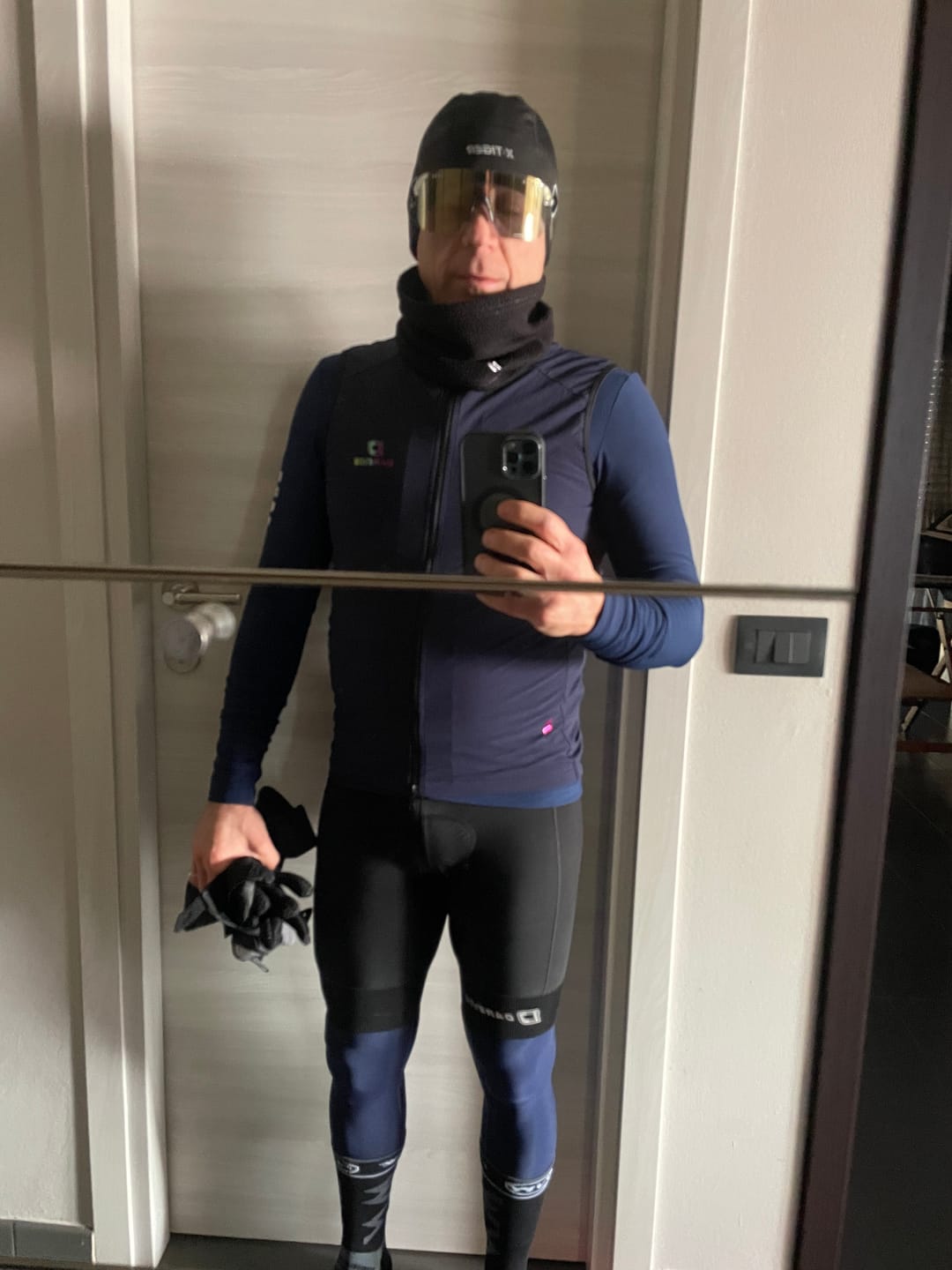 Customer photo review of FISHSCALE THERMAL BIB SHORTS