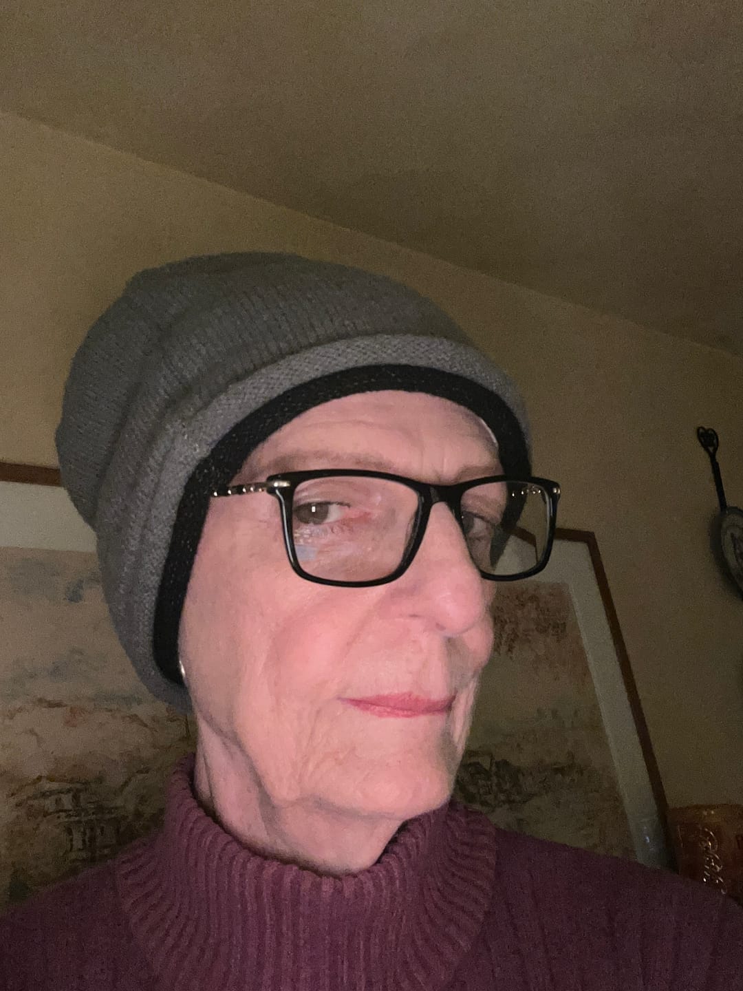 Customer photo review of Winter Korean Style Solid Kintted Hat