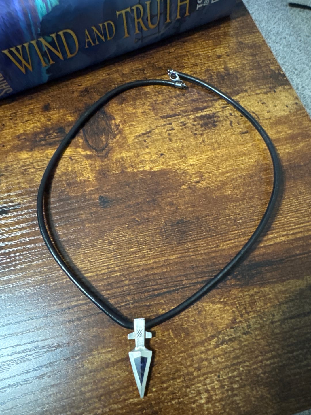 Customer photo review of 4 mm black leather necklace cord