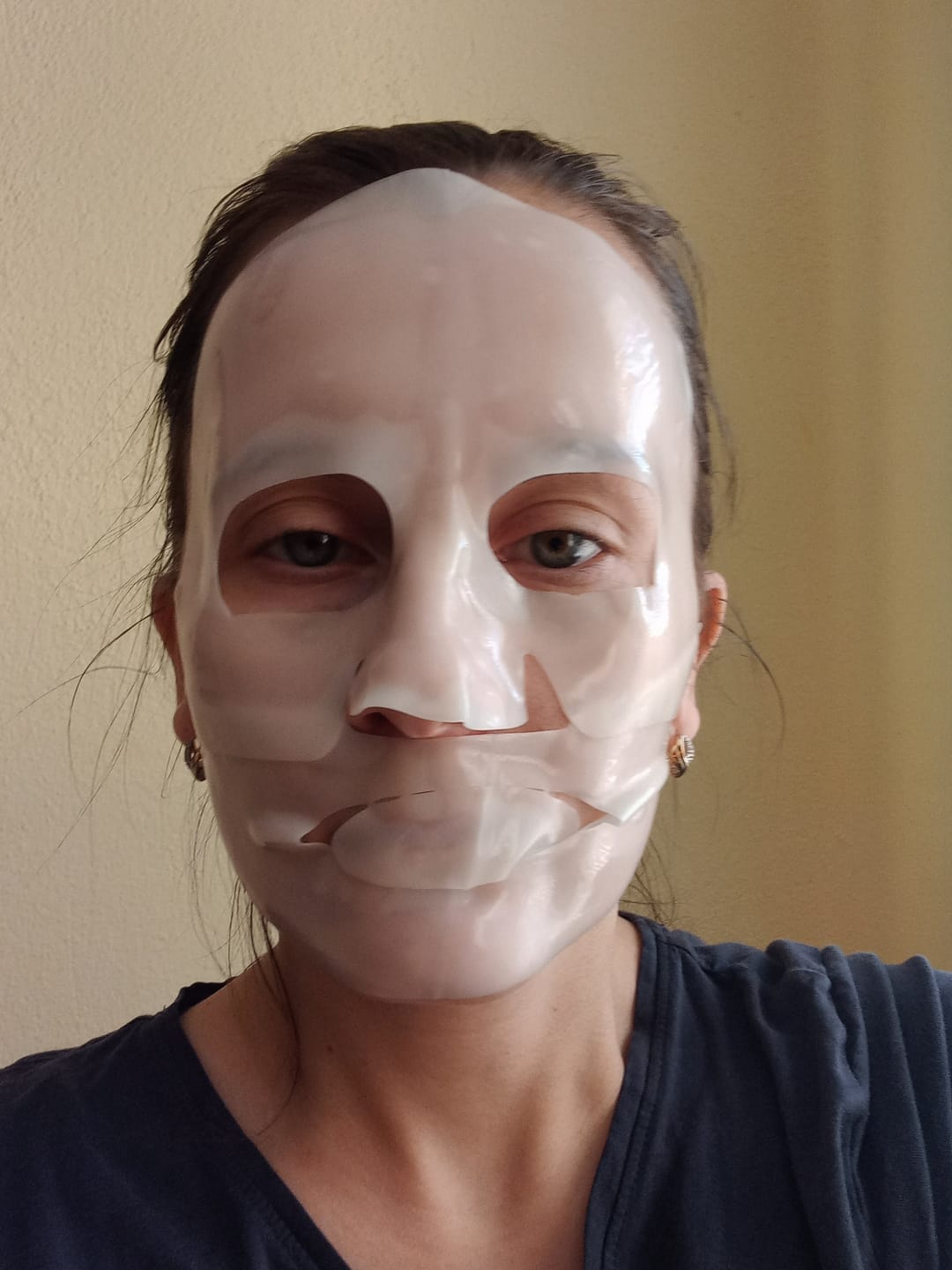 Customer photo review of CKD Ретино-Колаген 300Da Aбсорбираща хидрогел маска с ефект Стъклена кожа CKD Retino Collagen Small Molecule 300Da Pore & Elasticity Mask