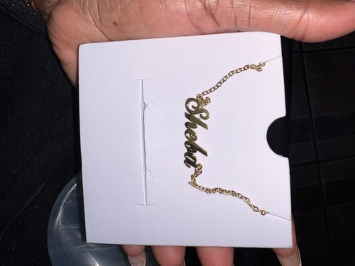 Customer photo review of Personalized Name Necklace