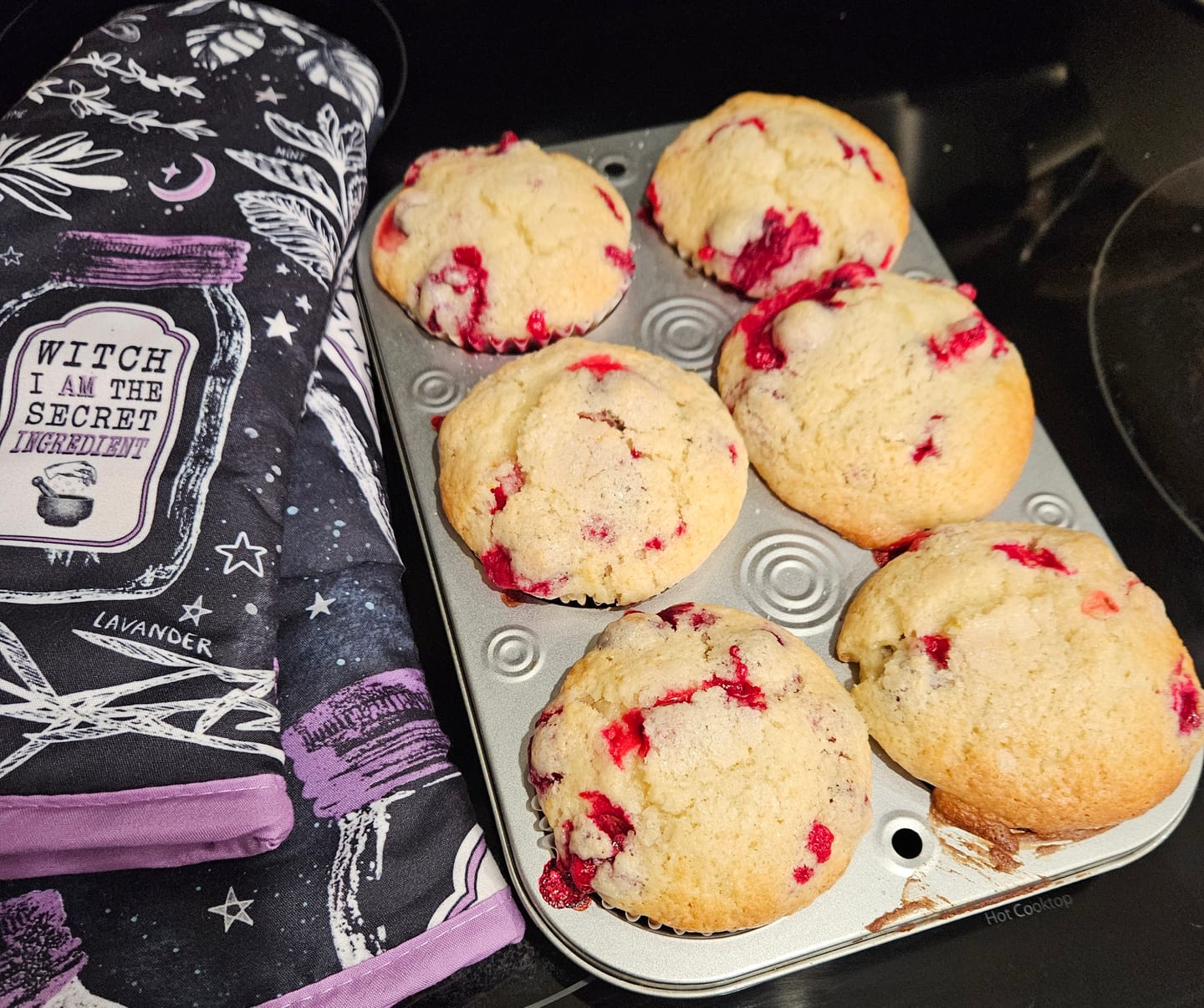 Customer photo review of Kitchen Witch Oven Mitt Set
