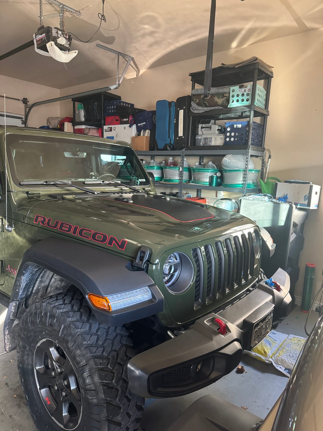 Customer photo review of Hood Graphic for RUBICON | Black Topo - fits Wrangler JL & Gladiator JT