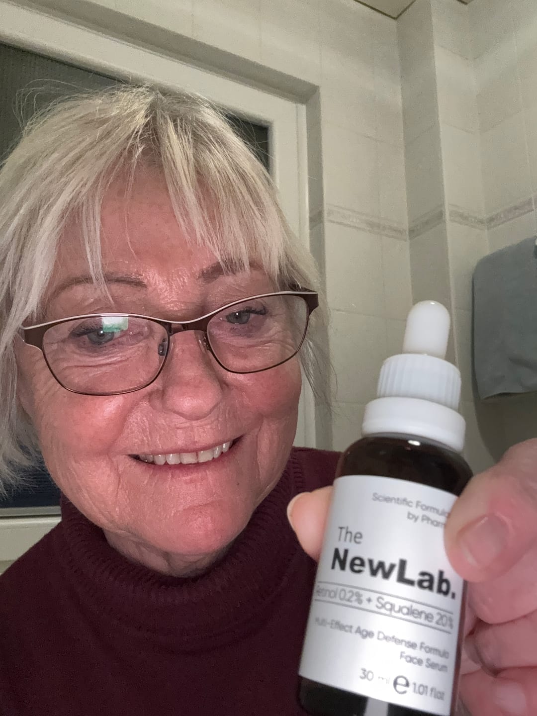 Customer photo review of Retinol Serum