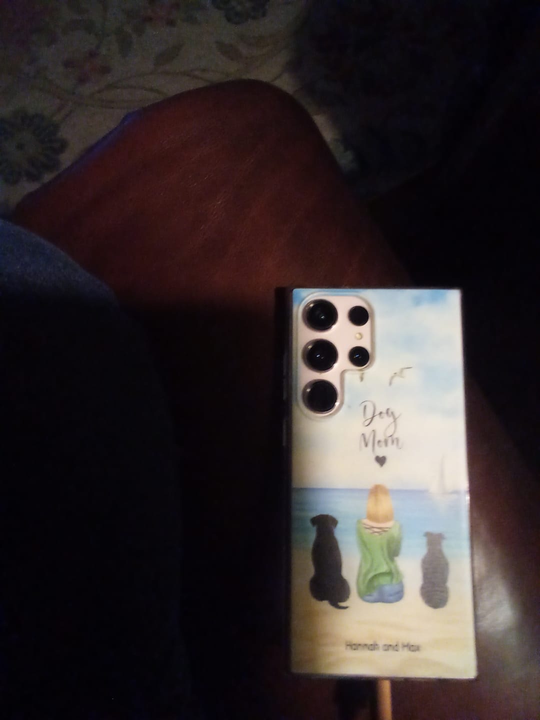 Customer photo review of Together with my pet - Personalized Phone Case