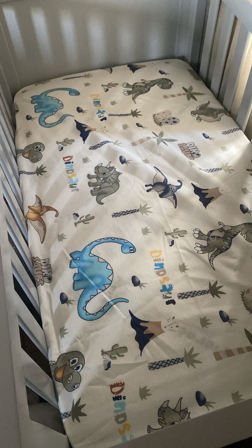 Customer photo review of Memory Foam Baby Cot Bed Mattress with Spring System