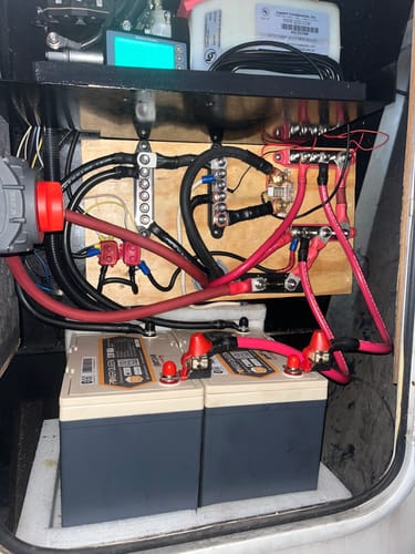 Customer photo review of Power Queen 12V 100Ah Group 24 Smart Deep Cycle Lithium Battery