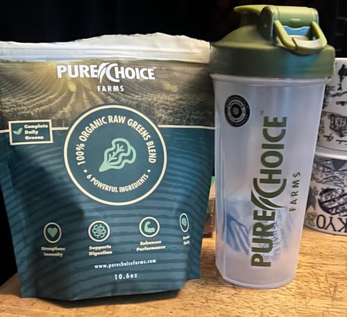 Customer photo review of Organic Powdered Superfood Greens