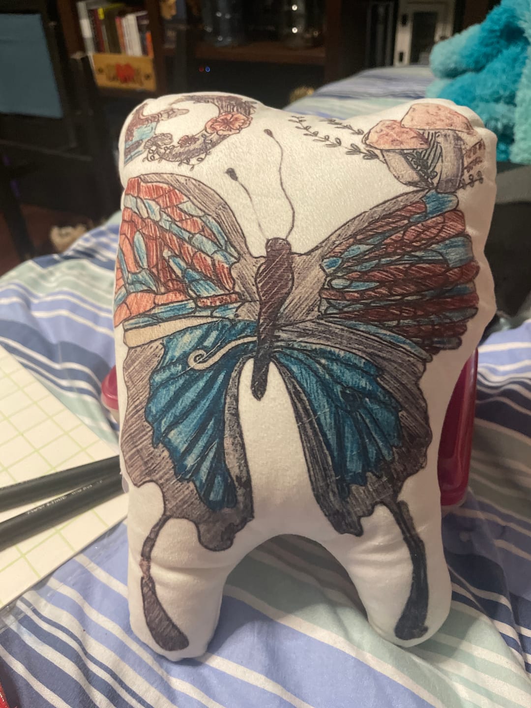 Customer photo review of Custom Shaped Pillow with Loved One Picture of Person/Pet Personalized 3d Photo Pillow