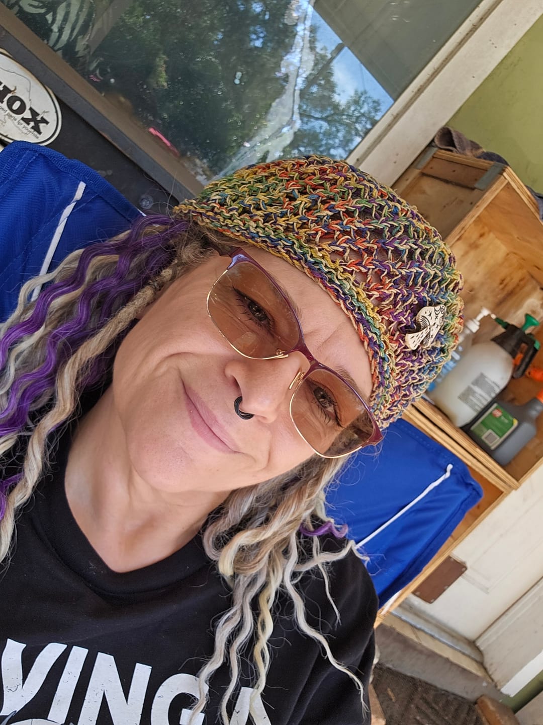 Customer photo review of Honeycomb Mushroom Hemp Hat