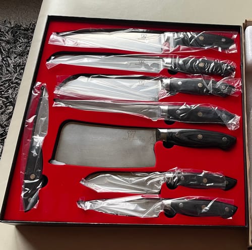 Customer photo review of Kumai Messerset 8-teilig + Gratis Kochkurs & Buch
