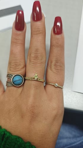 Customer photo review of טבעת גיטה פרידוט זהב 14 קרט