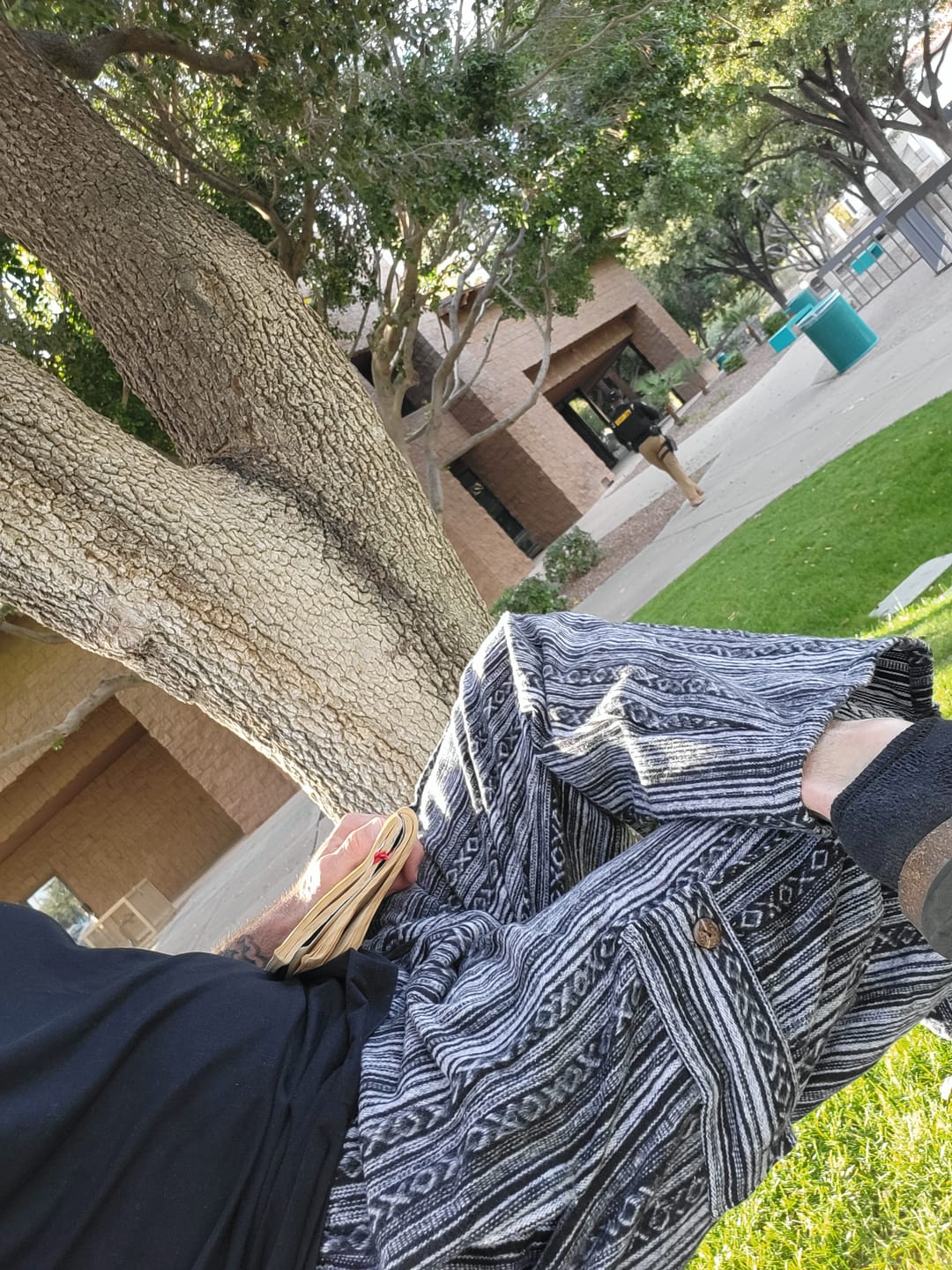 Customer photo review of Woven Cotton Cargo Pants
