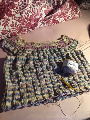 Customer photo review of YarnArt Linen Soft Colors