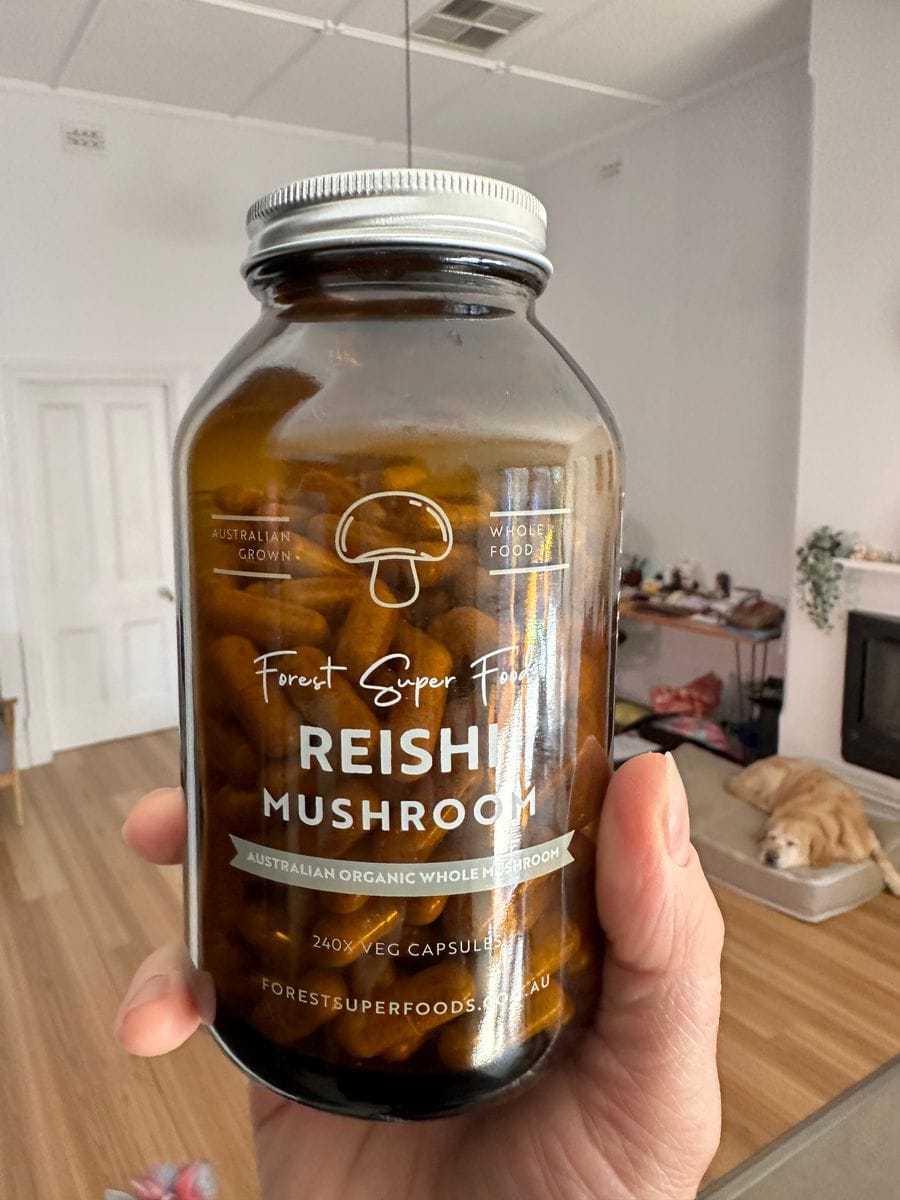 Customer photo review of Australian Grown Reishi Mushroom Capsules