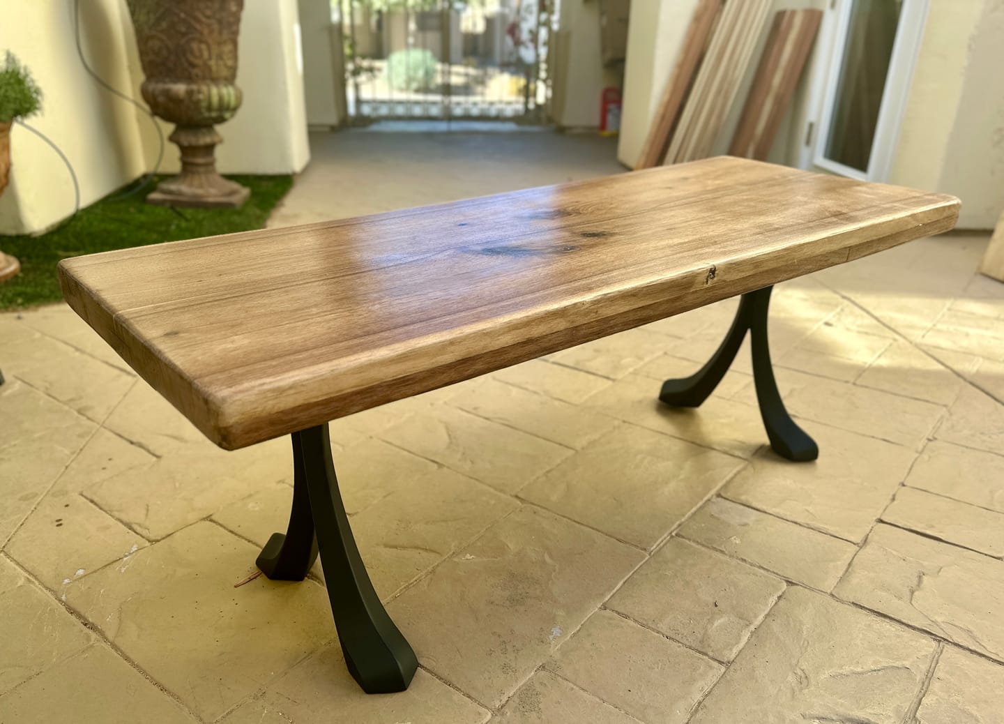 Customer photo review of Bench Legs 109 Xeni 16H Mid-Century Modern Style
