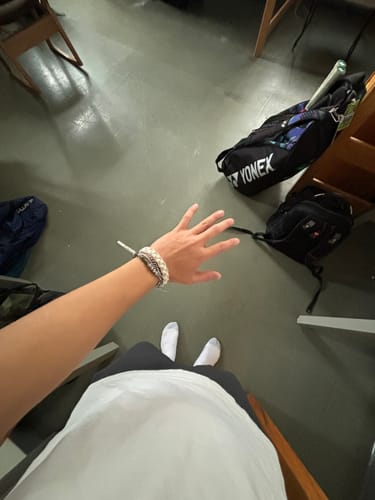 Customer photo review of DOUBLE LAYER BAMBOO CHAIN BRACELET