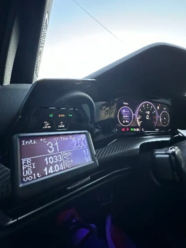 Customer photo review of Track EM Plus v1.4c OBD2 Scanner Code Reader Gauge