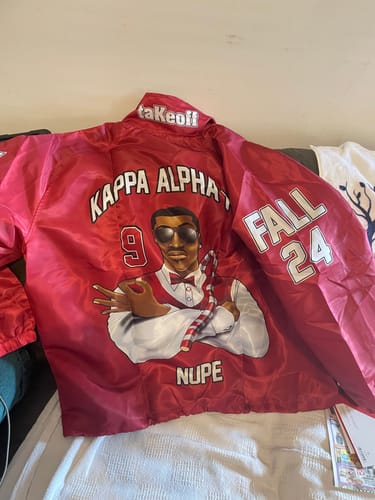 Customer photo review of Personalized Kappa Alpha Psi Crossing Jackets Red KAP Gentlemen Style