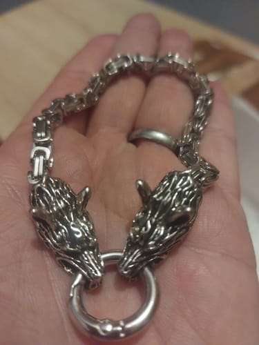 Customer photo review of BRACELET LOUP GERI et FREKI