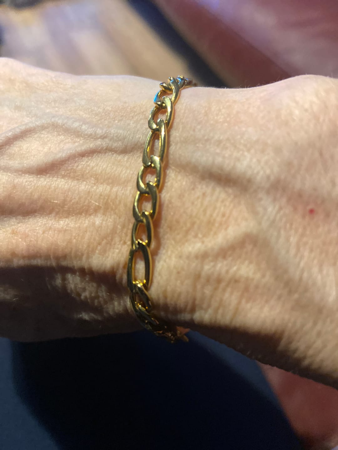 Customer photo review of CLEAN FIGARO BRACELET. - 5MM 18K GOLD