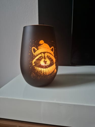 Customer photo review of Windlicht Waschbär