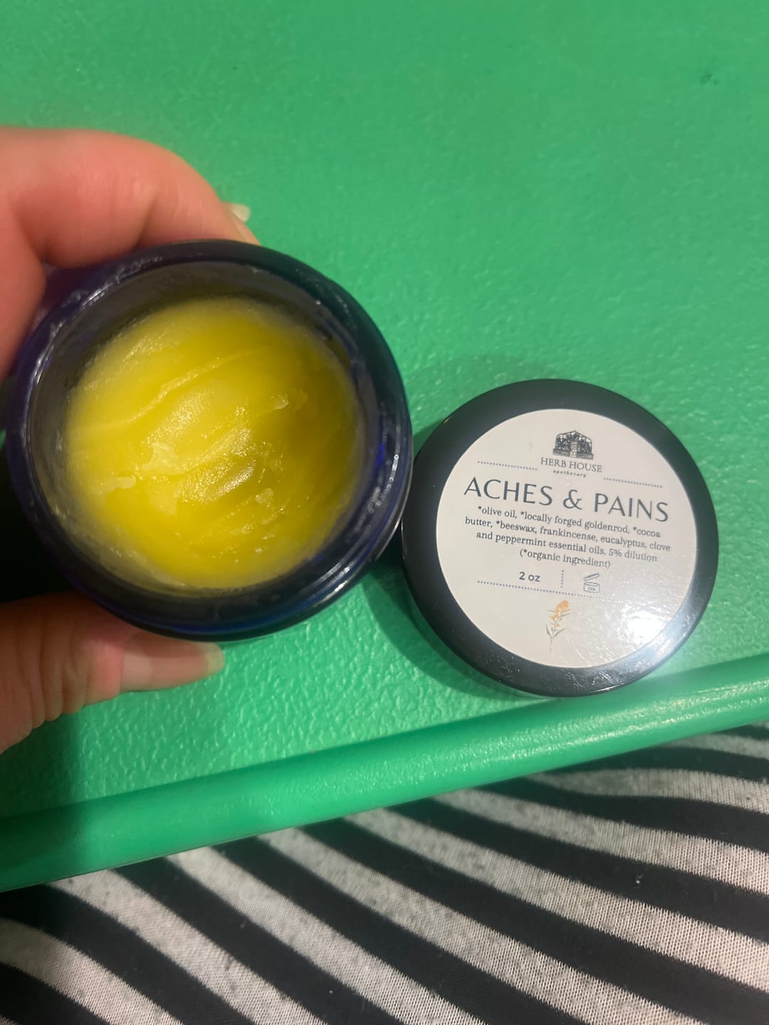 Customer photo review of Aches & Pains Salve