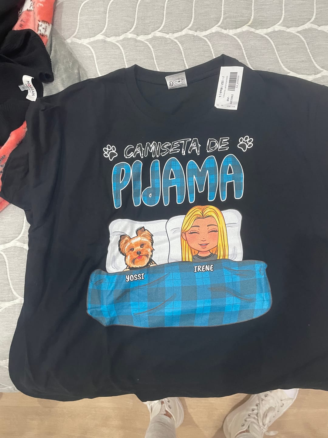 Customer photo review of Mi camiseta de pijama - Camiseta personalizada