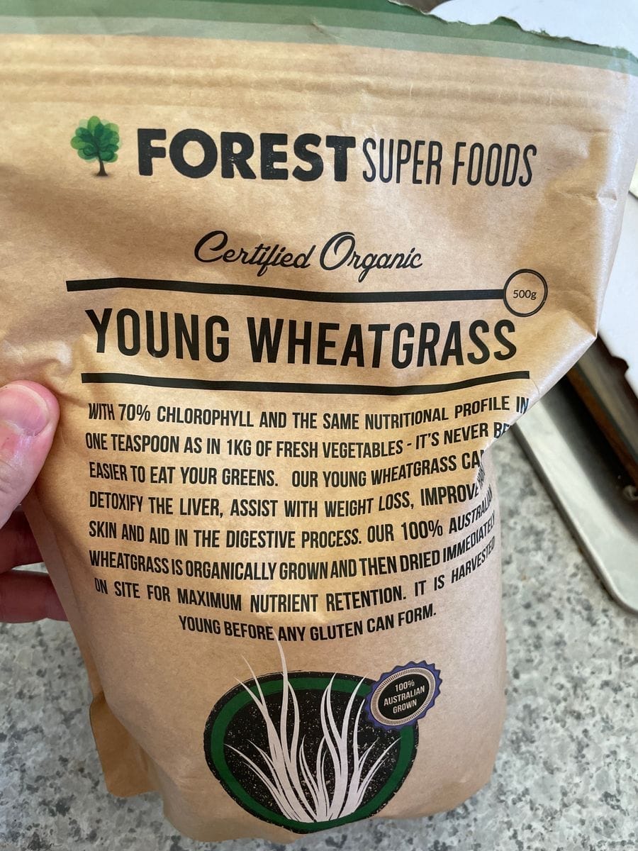 Customer photo review of Australian Young Wheatgrass