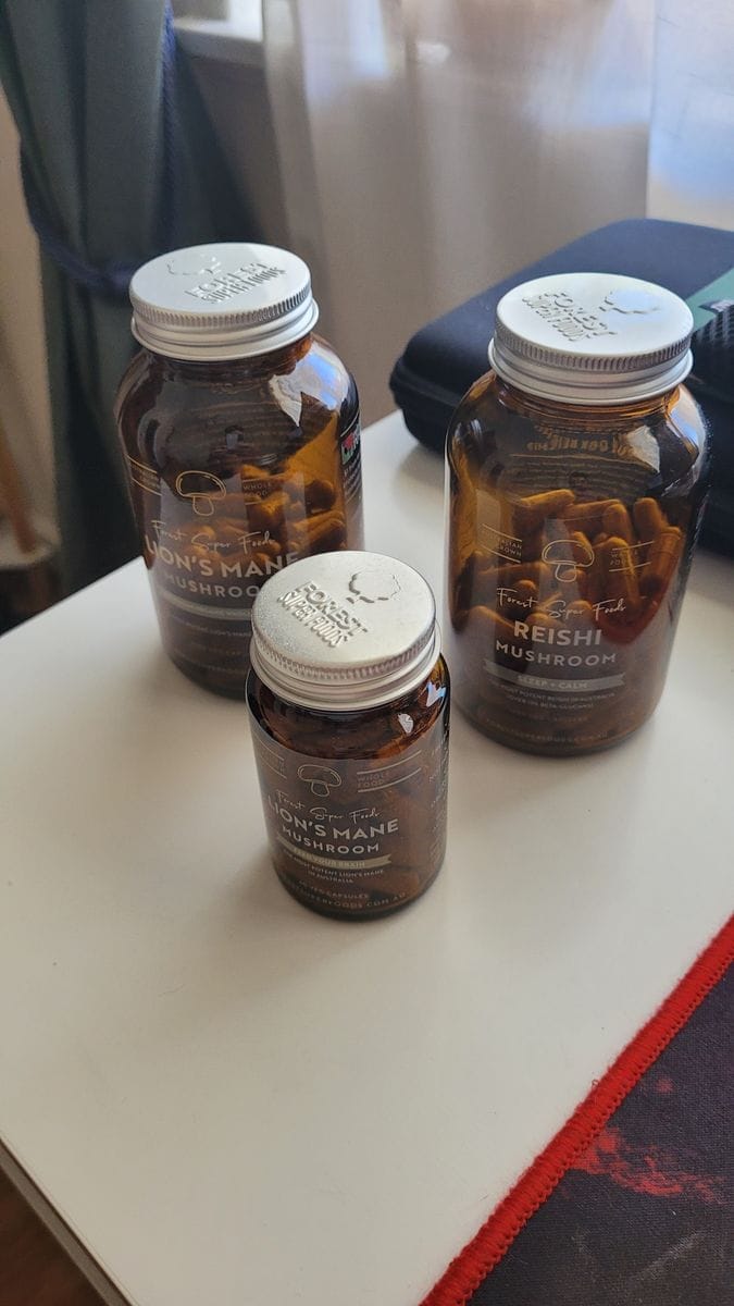 Customer photo review of Australian Grown Reishi Mushroom Capsules