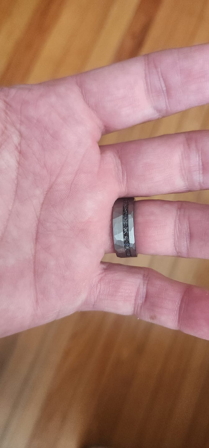 Customer photo review of Hammered Meteorite